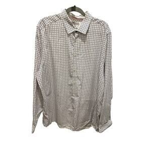 Ted Baker London Chela Slim Fit Tropical Print Sport Shirt Size 7